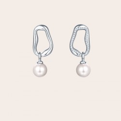 Pearl Zircon Earrings For Women