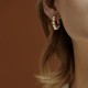 Retro Simple Versatile Earrings Gold For Womens