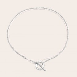 Silver Fashion Collarbone Necklace For Womens